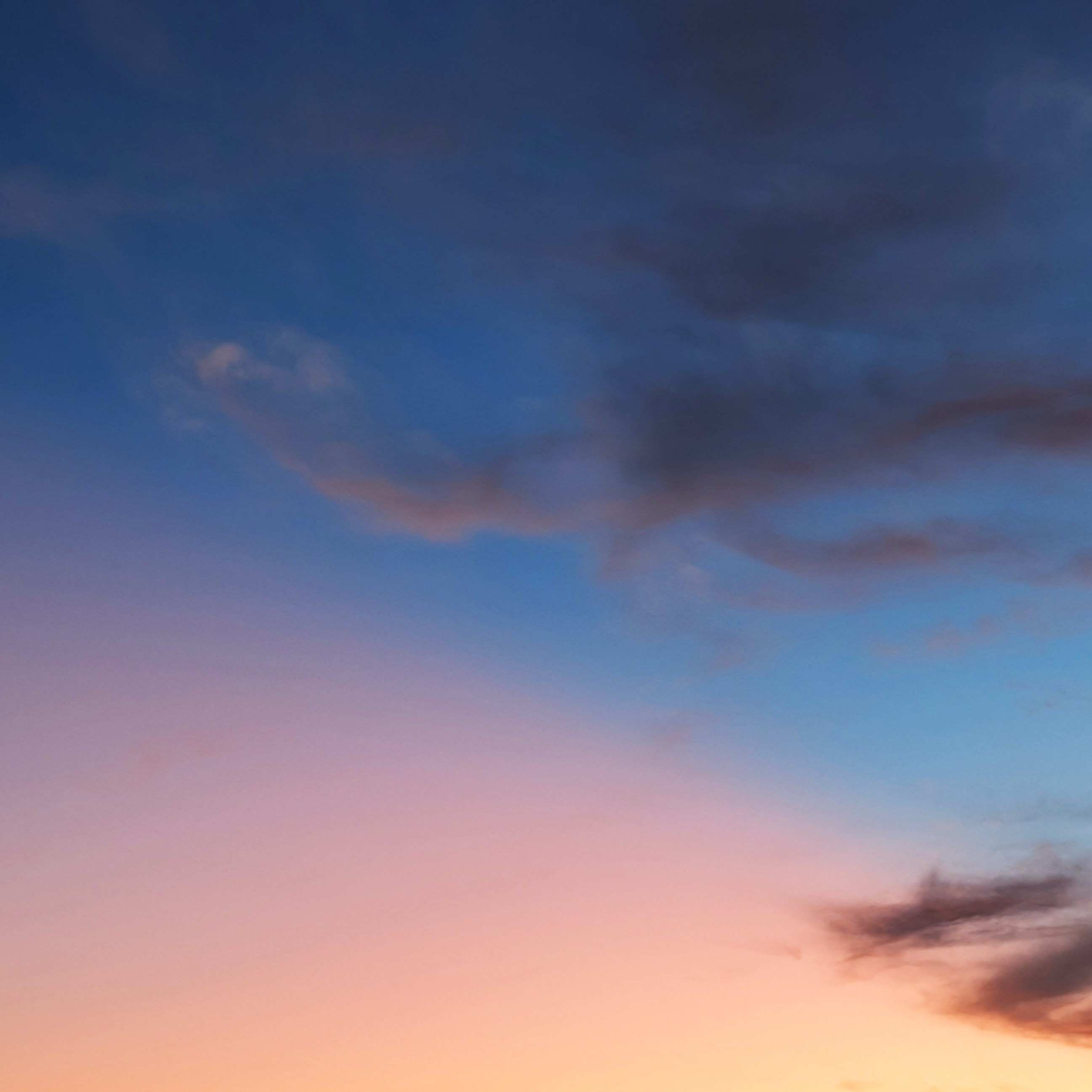 Dawn sky with dual colors